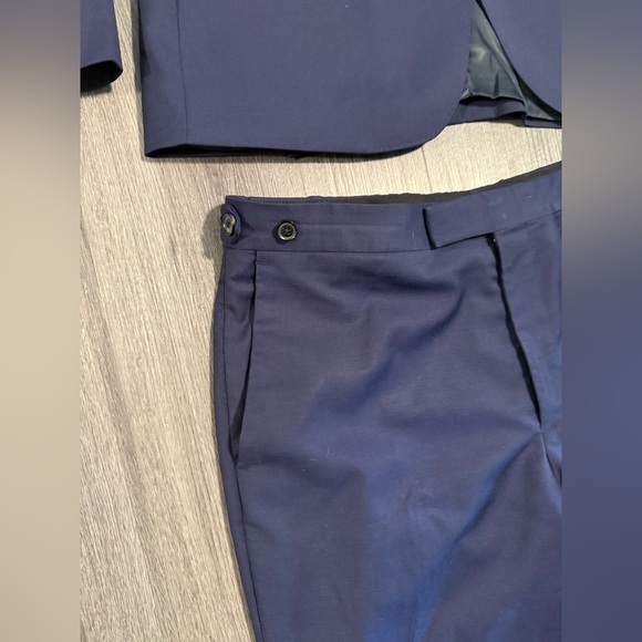 Reiss Men's Slim Fit Navy Suit Set - Blazer size 42 & Pants size 34 - Picture 10 of 13